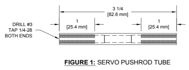 Autopilot Pushrods for RV-10 & RV-14 - Custom Lengths Available